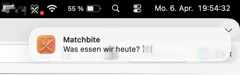 Matchbite Erinnerung